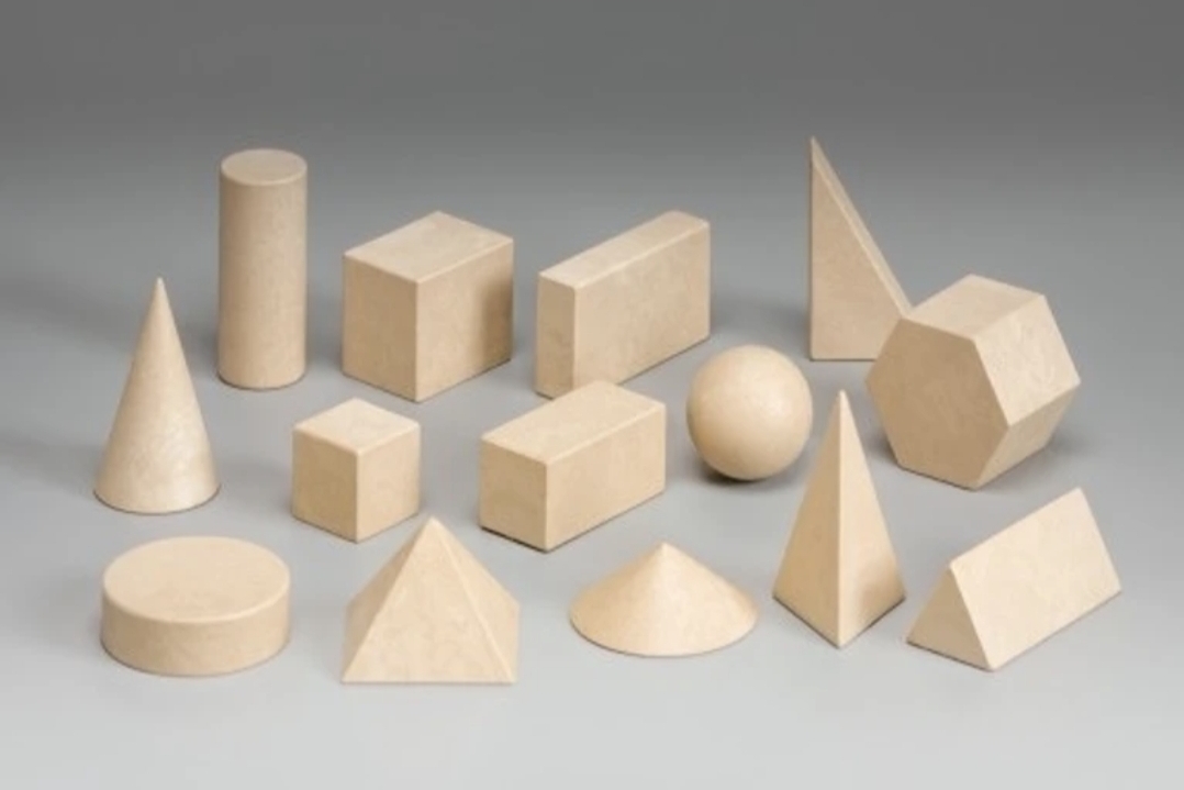 wooden geomerical shapes